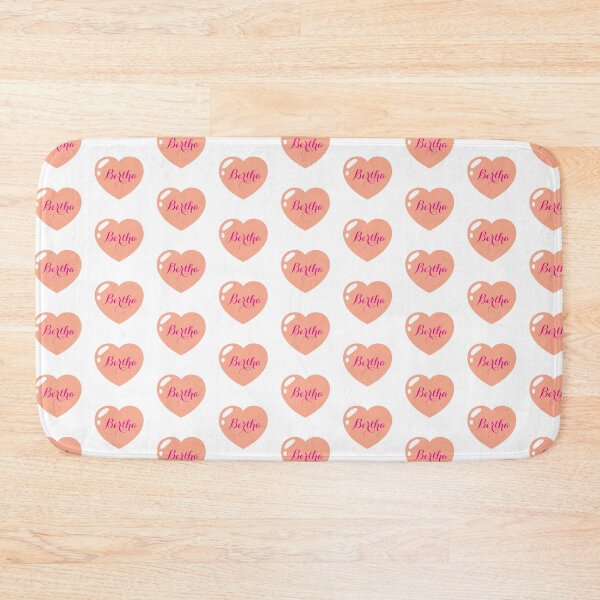 Item preview, Bertha Name with Orange Heart  designed and sold by Monika Howarth.