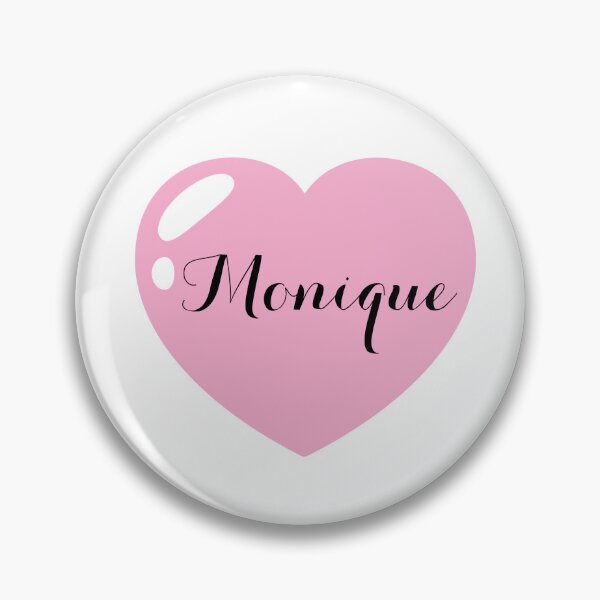 Item preview, Monique Name with Pink Heart  designed and sold by Monika Howarth.