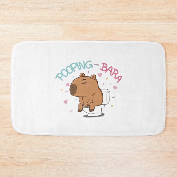 Item preview, Pooping-bara – Cute capybara on the toilet designed and sold by Mjs-Things.