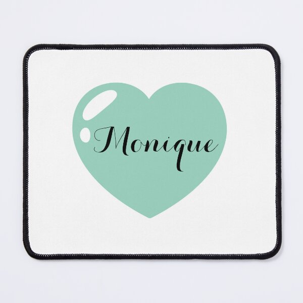 Item preview, Monique Name with Green Heart  designed and sold by Monika Howarth.