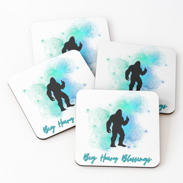 Item preview, Big Hairy Blessings – Cosmic Sasquatch Sticker / Tee Design designed and sold by beyond-the-veil.