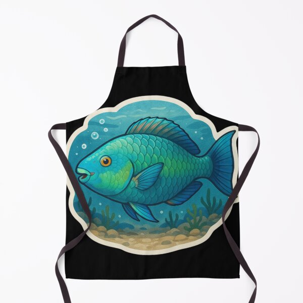 Item preview, Colorful Parrotfish Among Ocean Reefs designed and sold by DamioPolArt.