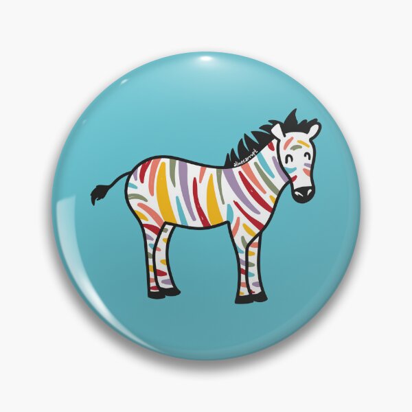 Funny zebra Pin