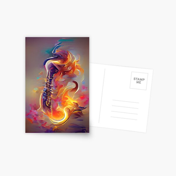 Item preview, The Sax of Phoenix Flame designed and sold by ALAIart.