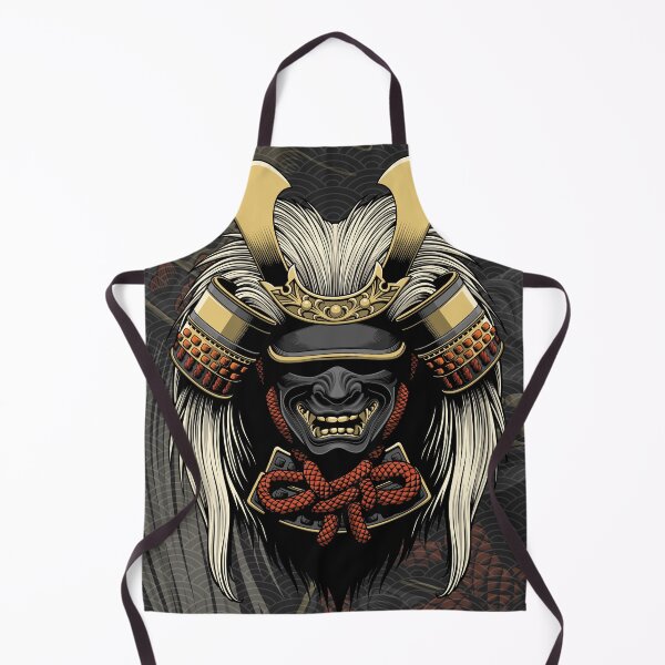 Item preview, Fierce Samurai Oni Mask – Warrior Spirit Design designed and sold by Snapnfit.