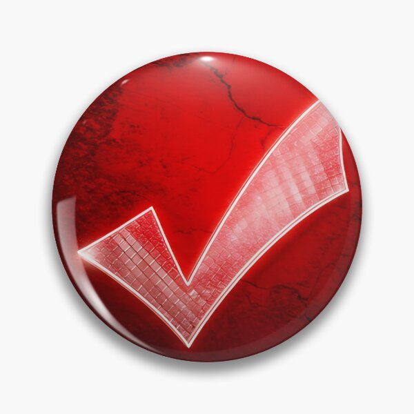 Item preview, positive check icon on red designed and sold by stemoir.