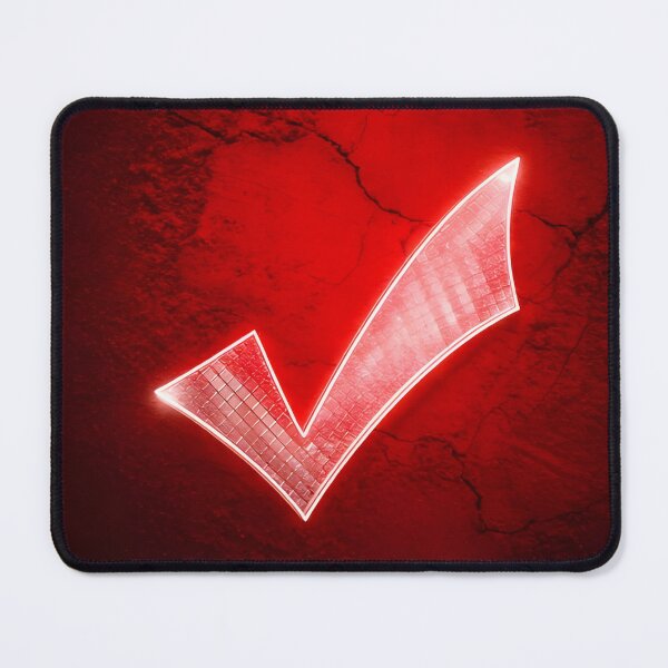 Item preview, positive check icon on red designed and sold by stemoir.