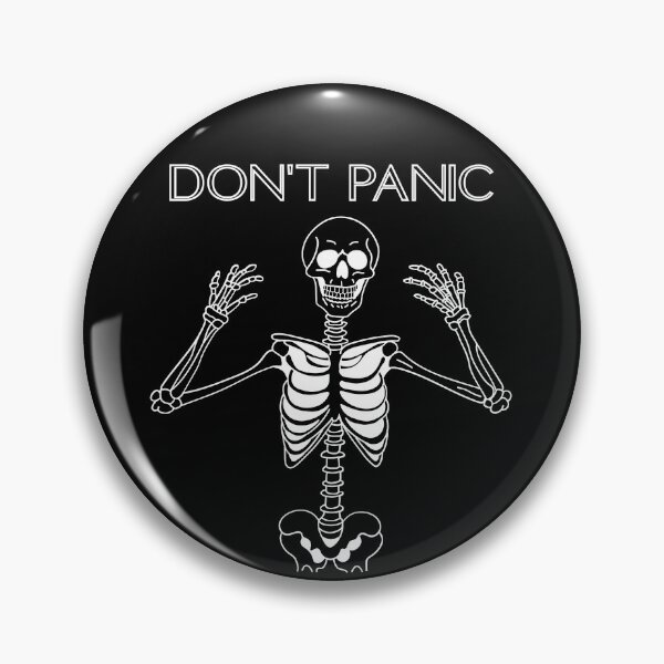 Item preview, Don't Panic Classic Funny T-Shirt designed and sold by OldSkullDesigns.