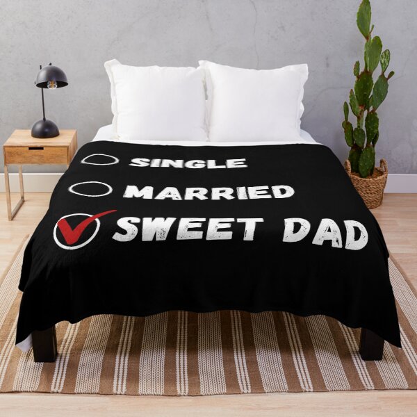 Item preview, Single Married Sweet Dad, Funny Dad Shirt designed and sold by Sleepy Cat Design.