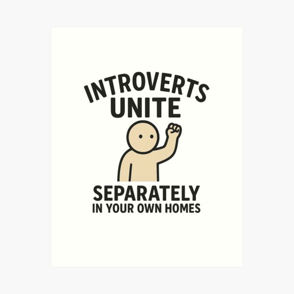 Item preview, Introverts Unite! designed and sold by MotasDesigns.