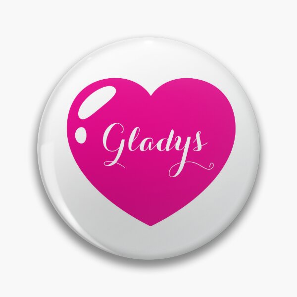 Item preview, Gladys Name with Pink Heart  designed and sold by Monika Howarth.