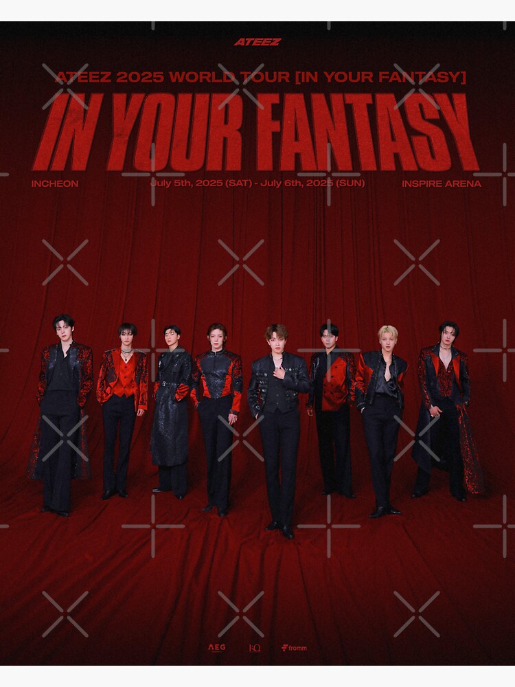 ATEEZ WORLD TOUR 2025 In your fantasy  GOLDEN HOUR Lemon Drop Title  Poster kpop atiny summer boyfriend vibes" Sticker for Sale by Kpop-Noona |  Redbubble