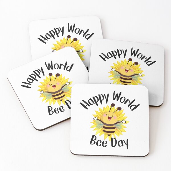 Item preview, Happy World Bee Day designed and sold by HappyLifeCreate.