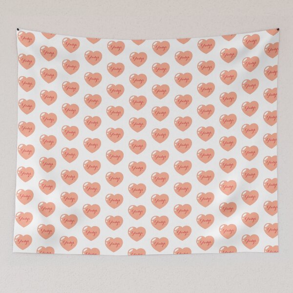 Item preview, Gladys Name with orange Heart  designed and sold by Monika Howarth.