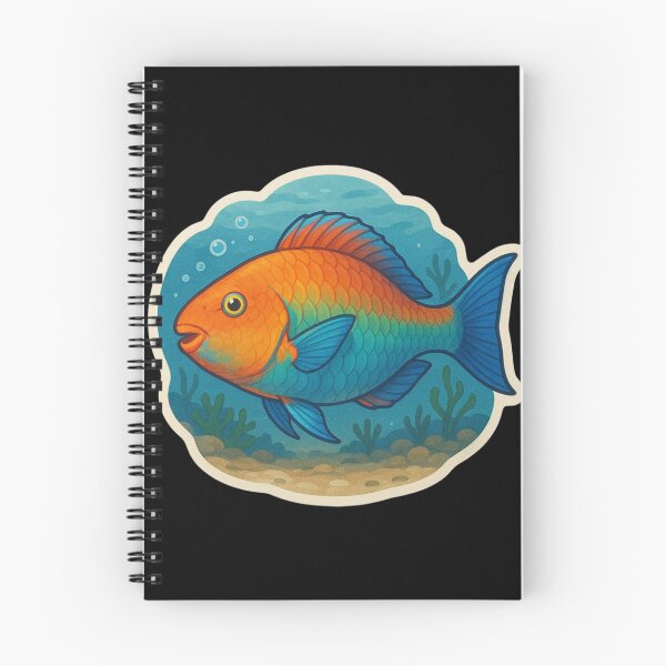 Item preview, Green and Blue Parrotfish in Reef designed and sold by DamioPolArt.