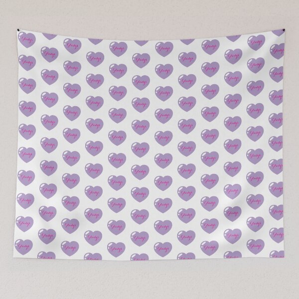 Item preview, Gladys Name with purple Heart  designed and sold by Monika Howarth.