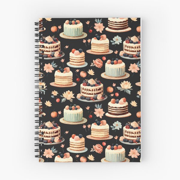 Item preview, Fruit and Chocolate Cake Pattern | Retro Style designed and sold by UnhingedBird.