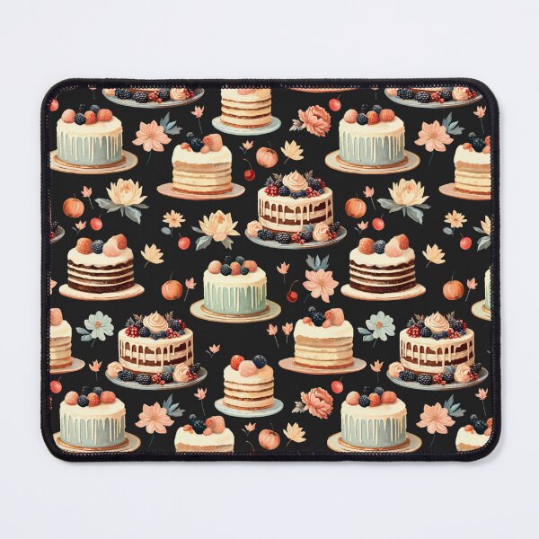 Item preview, Fruit and Chocolate Cake Pattern | Retro Style designed and sold by UnhingedBird.