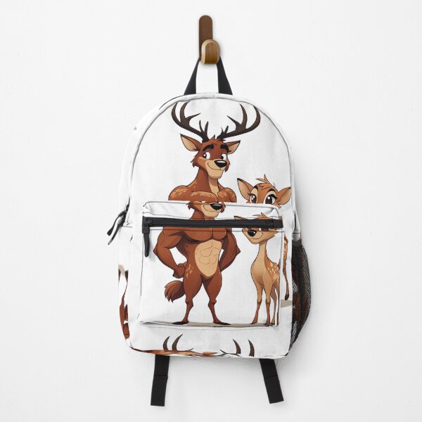 Item preview, “Charming Duo: Cartoon Deer with Attitude” designed and sold by Marru-WH.