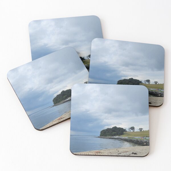 Item preview, Sea with boats bordering country designed and sold by CholiBe.