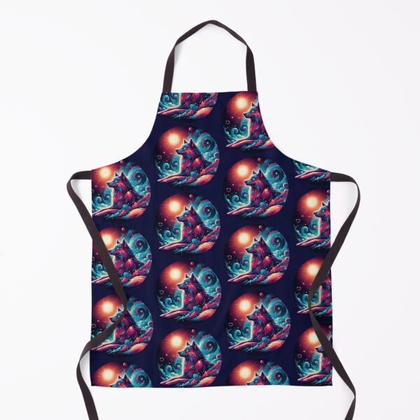 Item preview, Wolf and galactic cloud designed and sold by Artillenium.