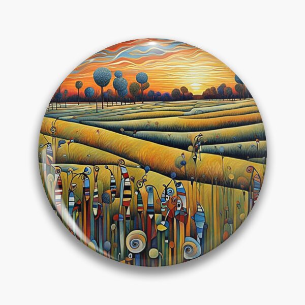 Item preview, Grassy meadows at sunset 1 designed and sold by George Hutton Hunter.