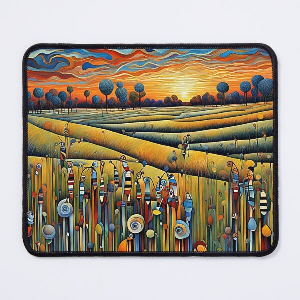 Item preview, Grassy meadows at sunset 1 designed and sold by George Hutton Hunter.