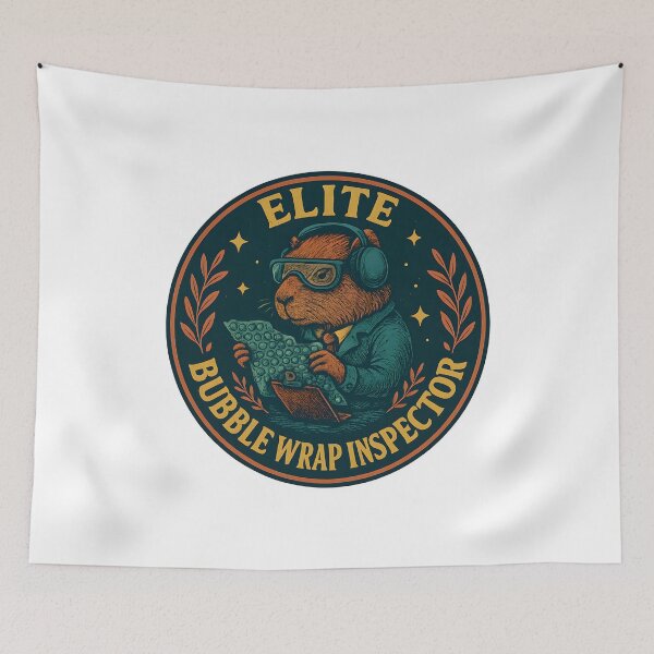 Item preview, Elite Bubblewrap Inspector Funny Animal Art designed and sold by Shoot-The-Moon.