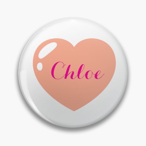 Item preview, Chloe Name with Orange Heart  designed and sold by Monika Howarth.