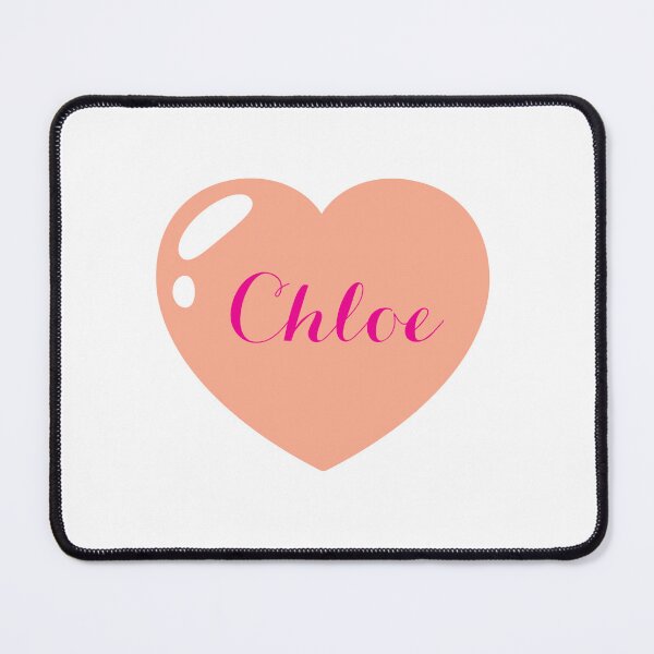 Item preview, Chloe Name with Orange Heart designed and sold by Monika Howarth.