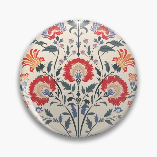 Item preview, Vintage Persian Carpet Pattern – Muted Ethnic Floral Frame on Beige designed and sold by EmeraldeaArt.