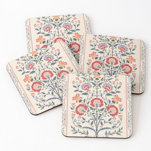Item preview, Vintage Persian Carpet Pattern – Muted Ethnic Floral Frame on Beige designed and sold by EmeraldeaArt.