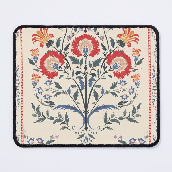 Item preview, Vintage Persian Carpet Pattern – Muted Ethnic Floral Frame on Beige designed and sold by EmeraldeaArt.