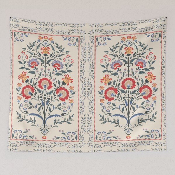 Item preview, Vintage Persian Carpet Pattern – Muted Ethnic Floral Frame on Beige designed and sold by EmeraldeaArt.