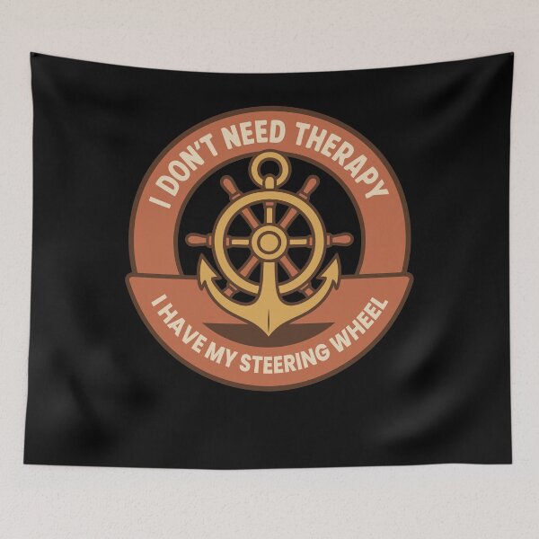 Item preview, Funny Saying Ship Boat Captain Don't Need therapy designed and sold by LuminOrb.