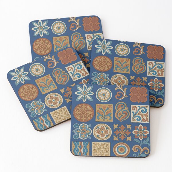 Item preview, Pattern dreams on a blue background designed and sold by Sigtrix.