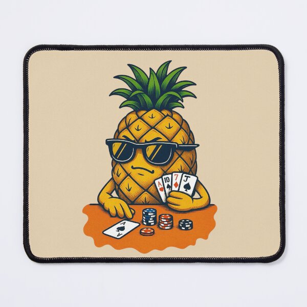 Item preview, Poker Face Pineapple - Cool Fruit Card Game Design designed and sold by Myra365Art.