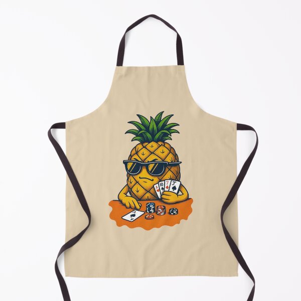 Item preview, Poker Face Pineapple - Cool Fruit Card Game Design designed and sold by Myra365Art.