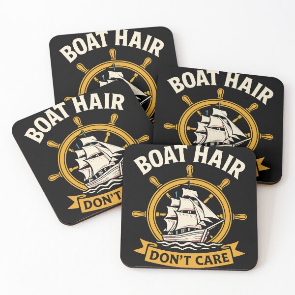 Item preview, Boat Hair Don't Care Funny Saying Ship Captain designed and sold by LuminOrb.