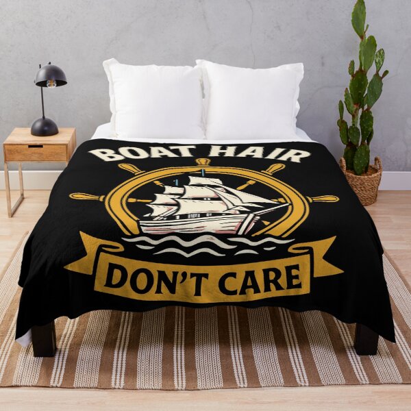 Item preview, Boat Hair Don't Care Funny Saying Ship Captain designed and sold by LuminOrb.