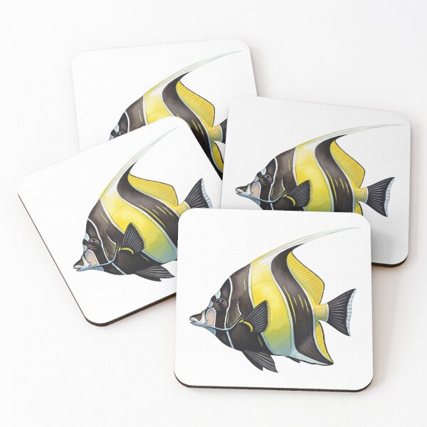 Item preview, Moorish idol fish designed and sold by 4rtistcDrift.