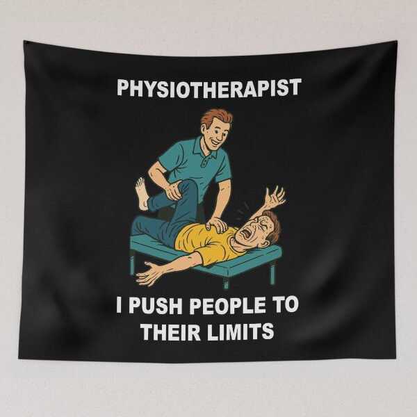 Item preview, Physiotherapy Funny Physiotherapist I Push People designed and sold by LuminOrb.