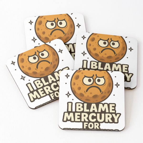 Item preview, Mercury Retrograde Blame Cartoon Planet designed and sold by Aryabek.