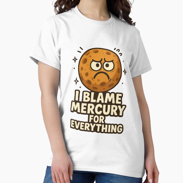 Item preview, Mercury Retrograde Blame Cartoon Planet designed and sold by Aryabek.