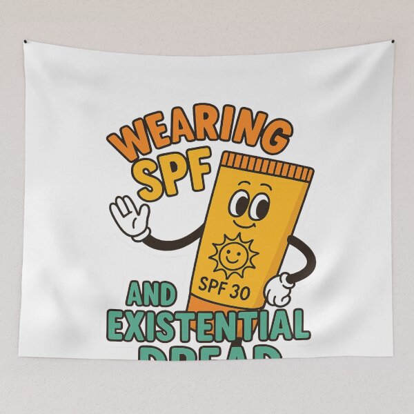 Item preview, Existential Sunblock SPF Anxiety Humor designed and sold by Aryabek.
