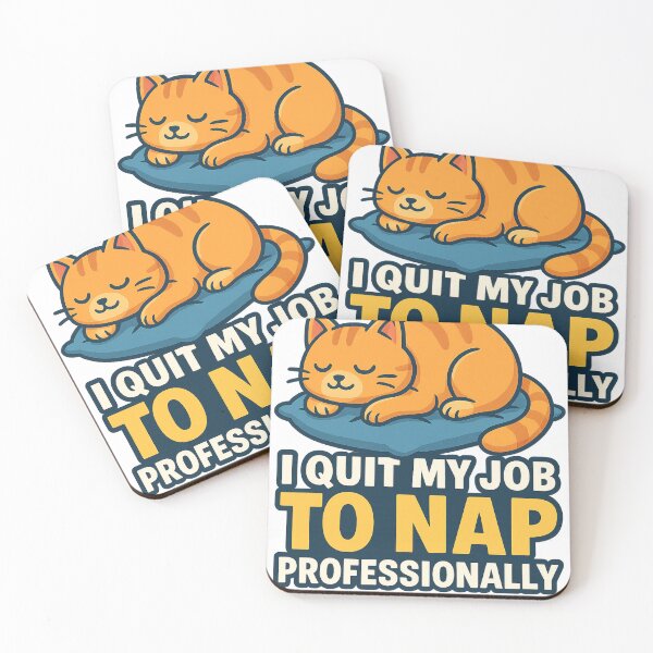 Item preview, Cat Nap Resignation Funny Career Change designed and sold by Aryabek.