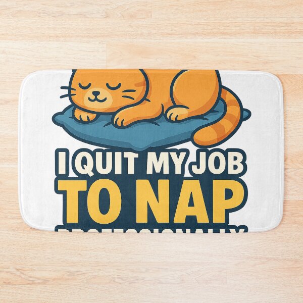 Item preview, Cat Nap Resignation Funny Career Change designed and sold by Aryabek.