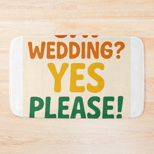 Item preview, Gay Wedding Yes Please Rainbow Message designed and sold by Aryabek.