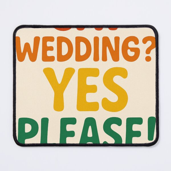 Item preview, Gay Wedding Yes Please Rainbow Message designed and sold by Aryabek.