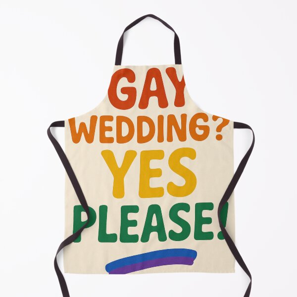Item preview, Gay Wedding Yes Please Rainbow Message designed and sold by Aryabek.